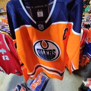 Fanatics Orange and Blue Oilers Jersey